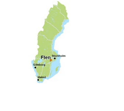 karta var Flen finns