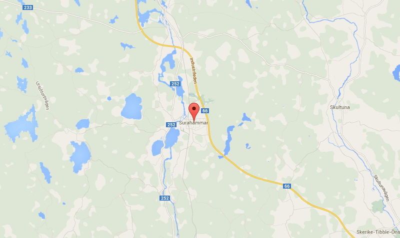 karta på Surahammar